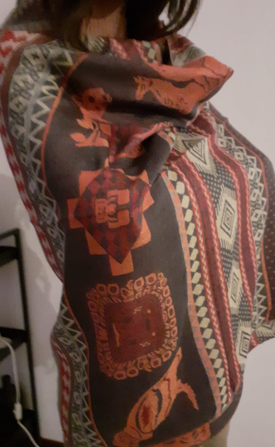 Scialle NAZCA marrone