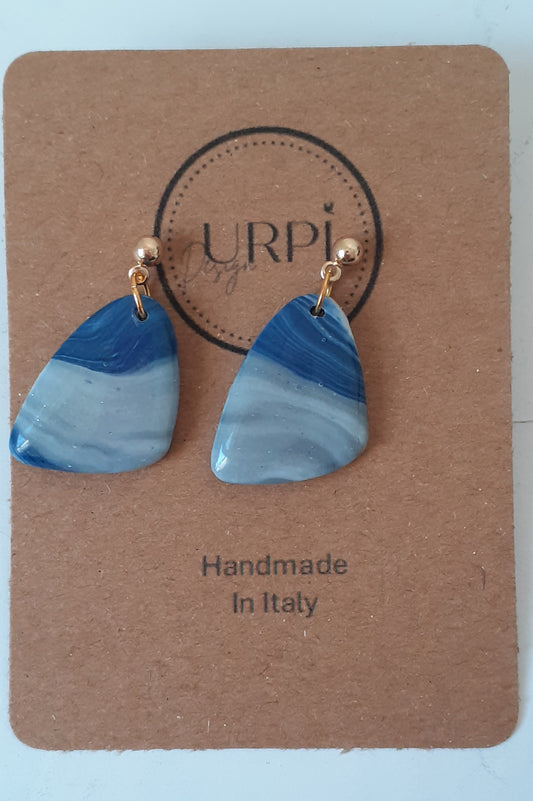 Orecchini ROXANA blu e bianco