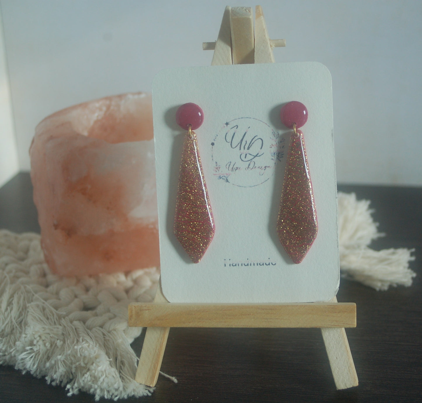 Orecchini DELIA rosso oro