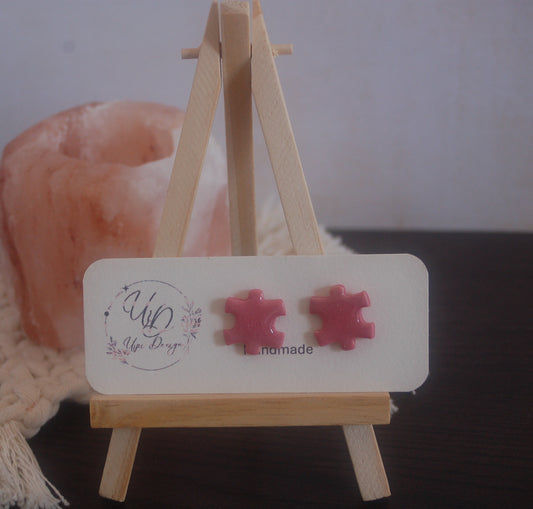 Orecchini PUZZLE rosa