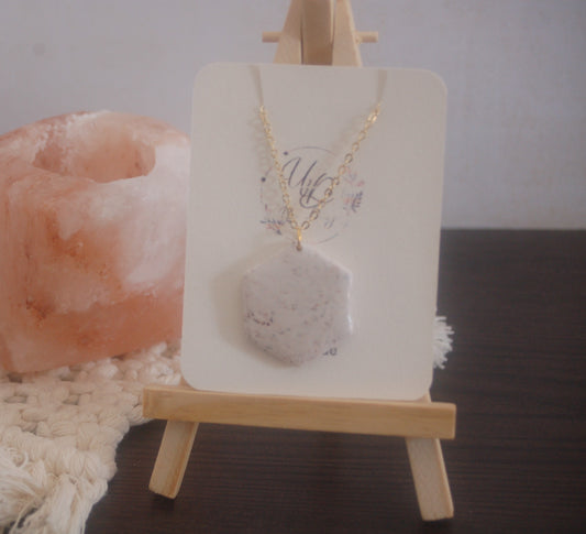 Collana ESAGONO bianco