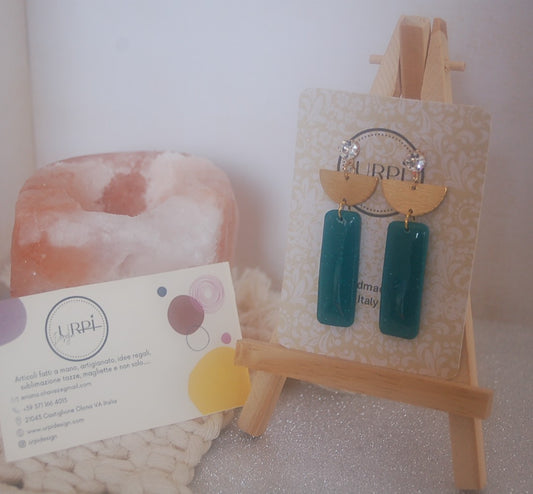 Orecchini FARO verde turquese